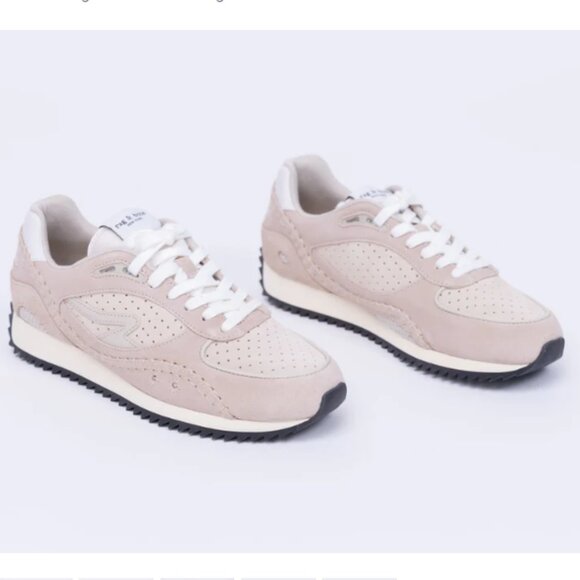 NEW RAG & BONE Suede Drift Running Sneakers for women in pebble 72510j5 - Picture 5 of 10